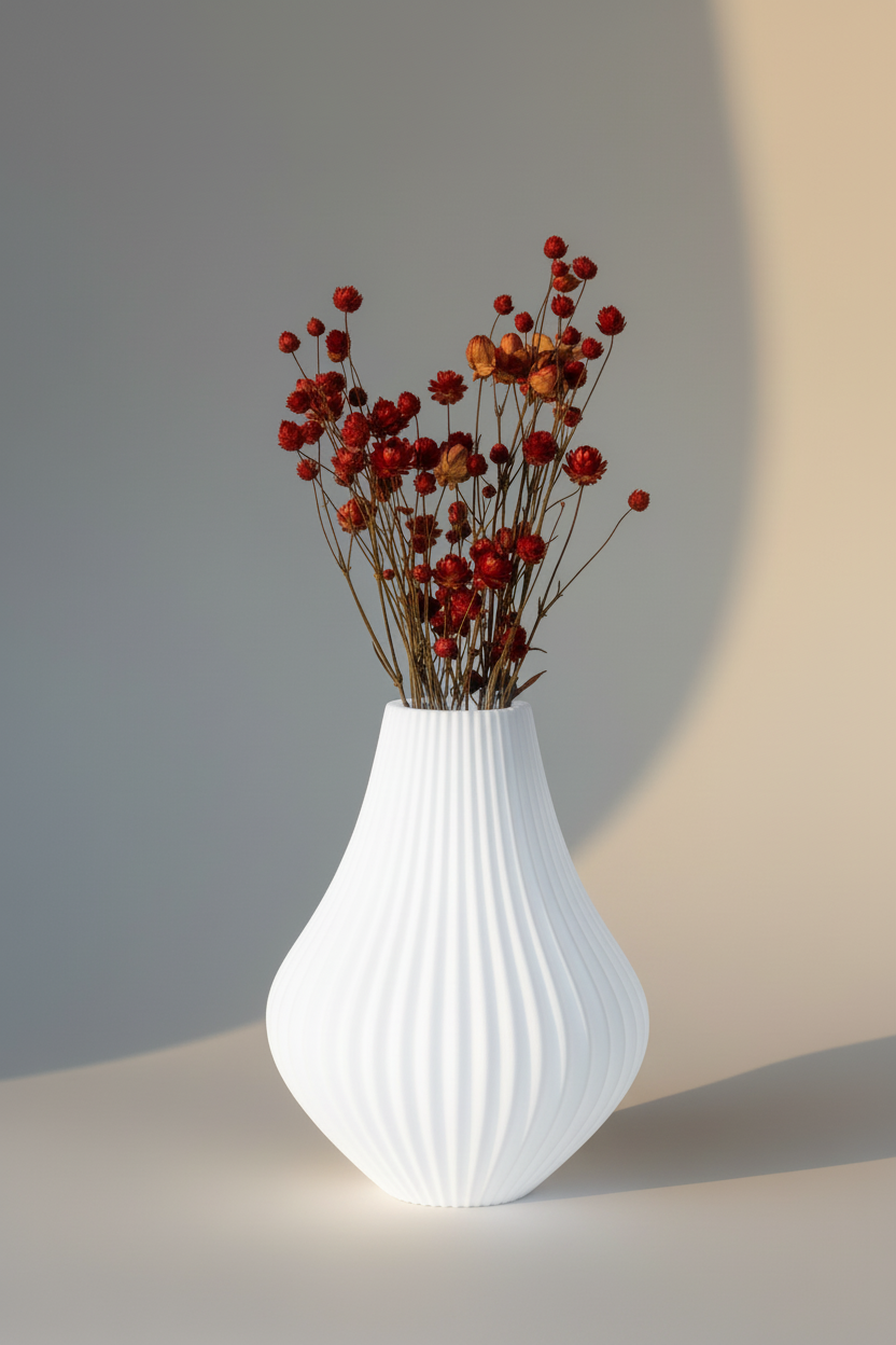 3D Printed Vases Decor Lamp Art - Vase "Milky Way"