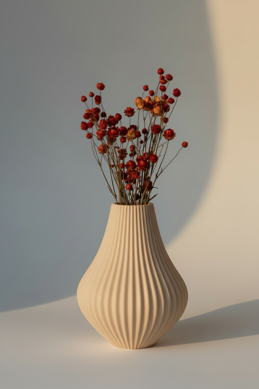 3D Printed Vases Decor Lamp Art - Vase "Milky Way"