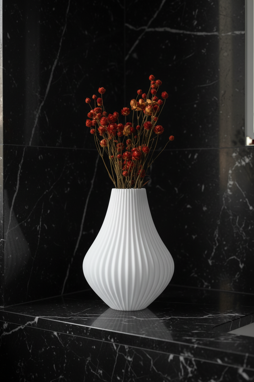 3D Printed Vases Decor Lamp Art - Vase "Milky Way"