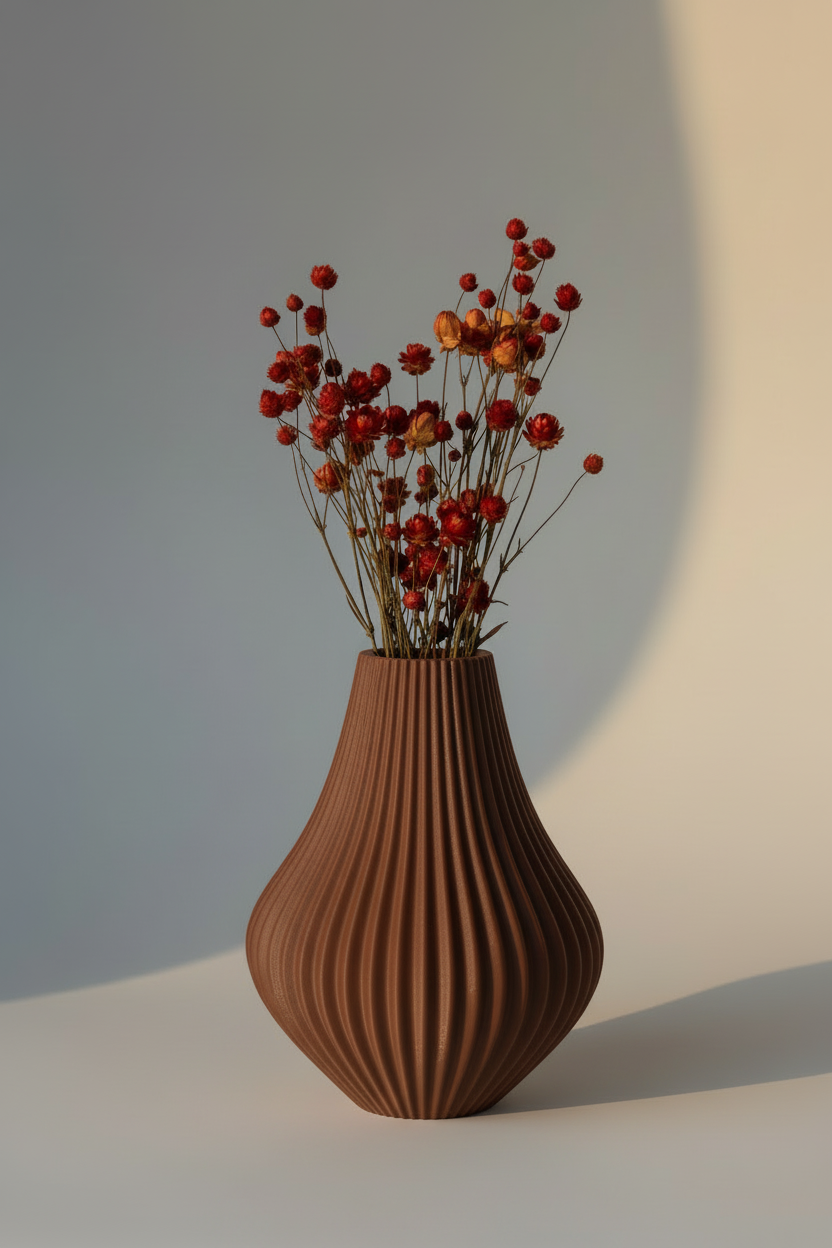 3D Printed Vases Decor Lamp Art - Vase "Milky Way"