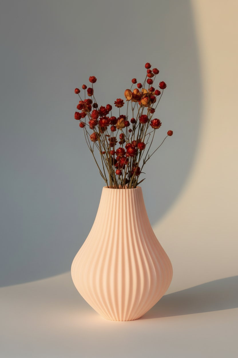 3D Printed Vases Decor Lamp Art - Vase "Milky Way"