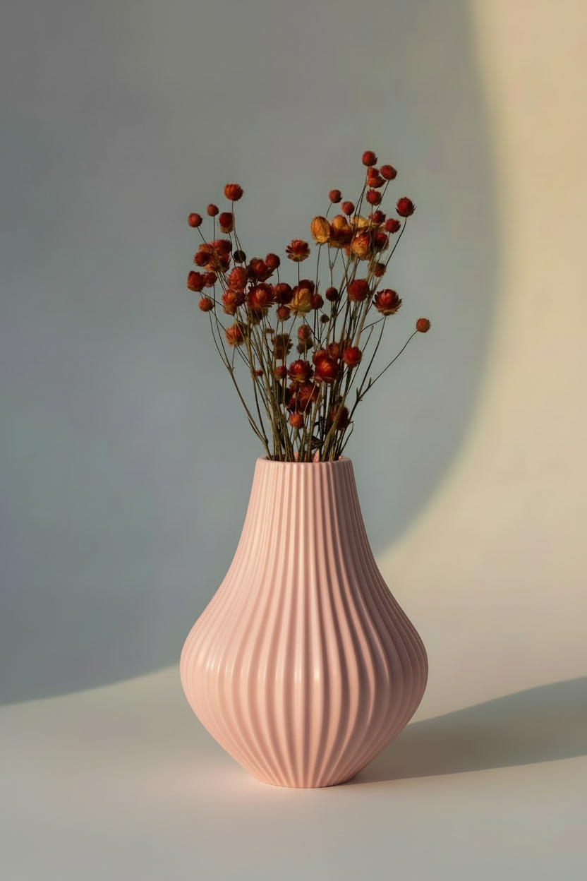 3D Printed Vases Decor Lamp Art - Vase "Milky Way"