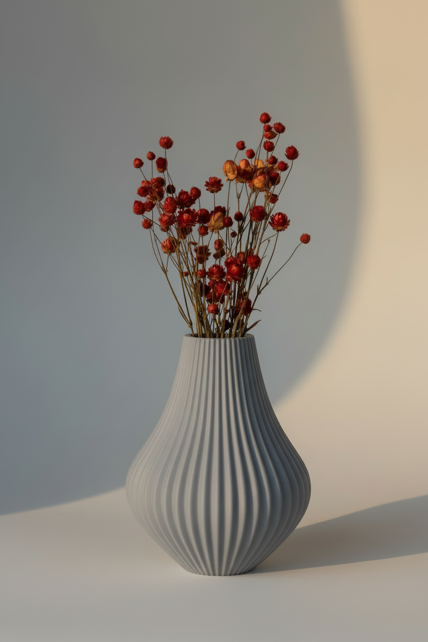 3D Printed Vases Decor Lamp Art - Vase "Milky Way"