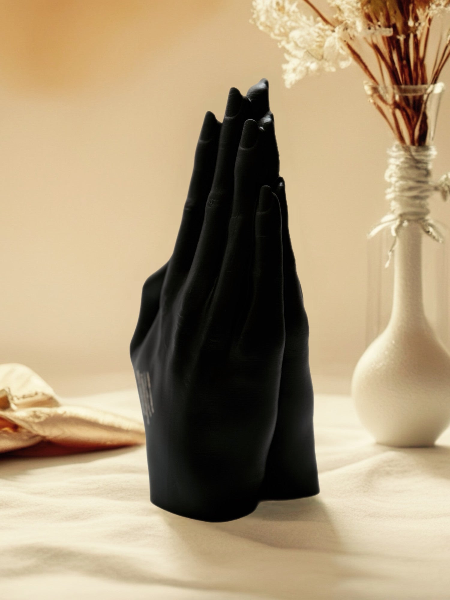 HAND PAINTED: Female Hands Sculpture "Namaste"