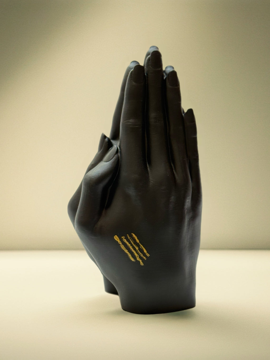 HAND PAINTED: Female Hands Sculpture "Namaste"