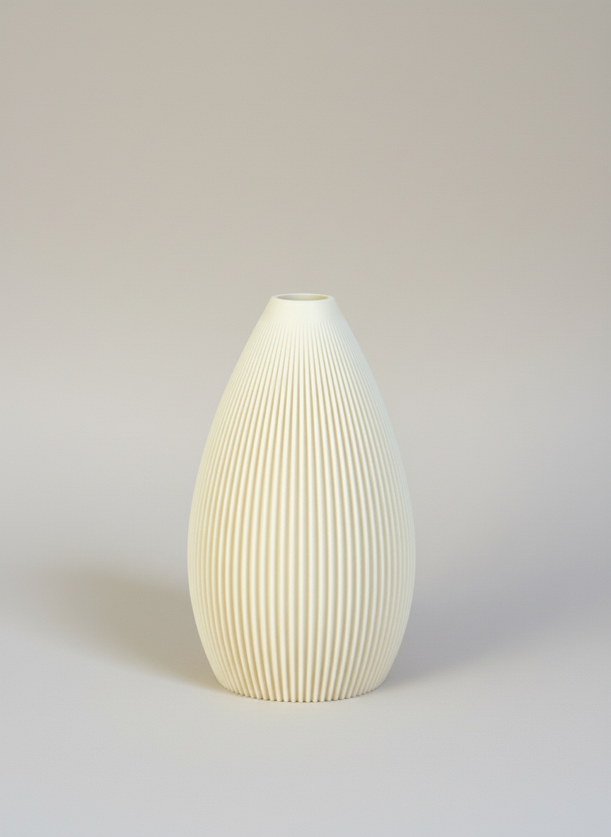 3D Printed Vases Decor Lamp Art - Vase "Obus"