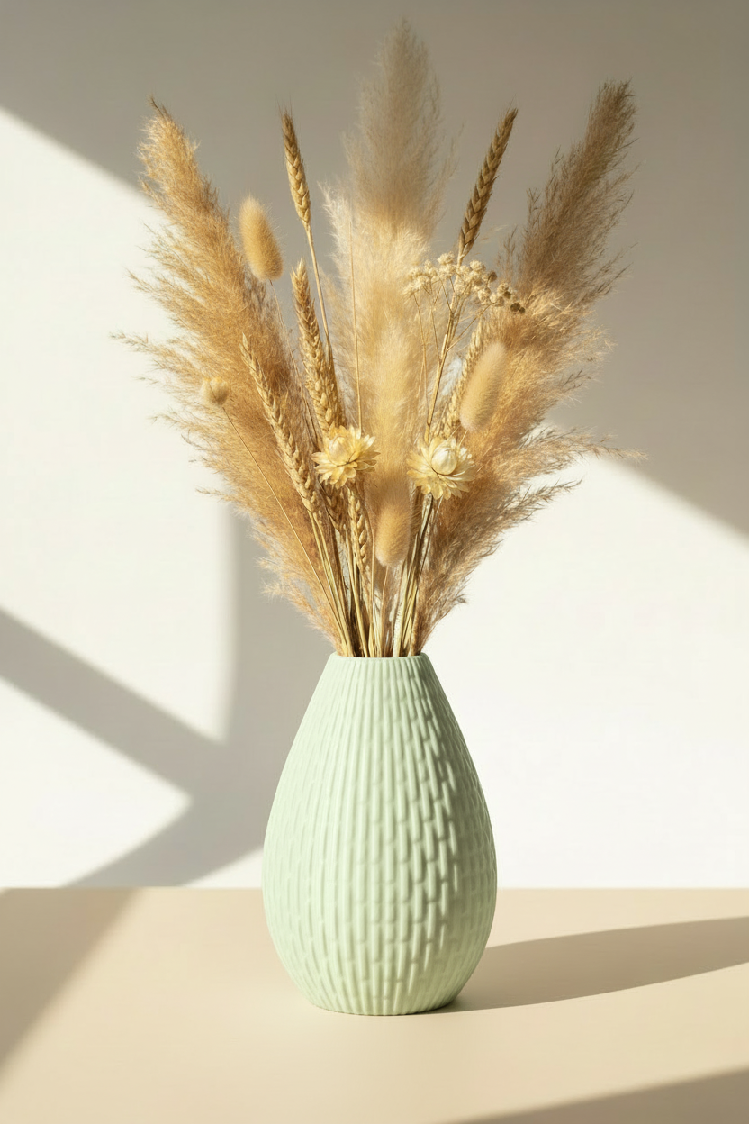 3D Printed Vases Decor Lamp Art - Vase "Palma"