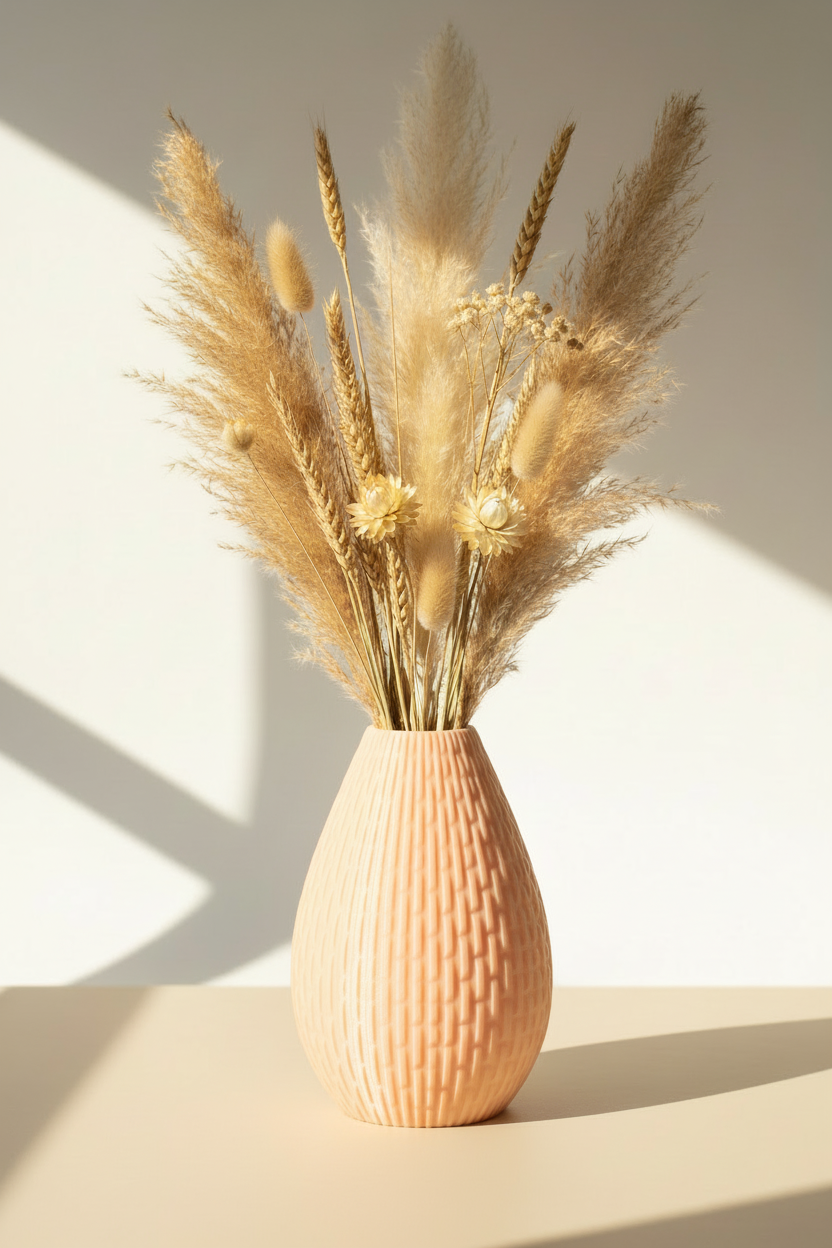 3D Printed Vases Decor Lamp Art - Vase "Palma"