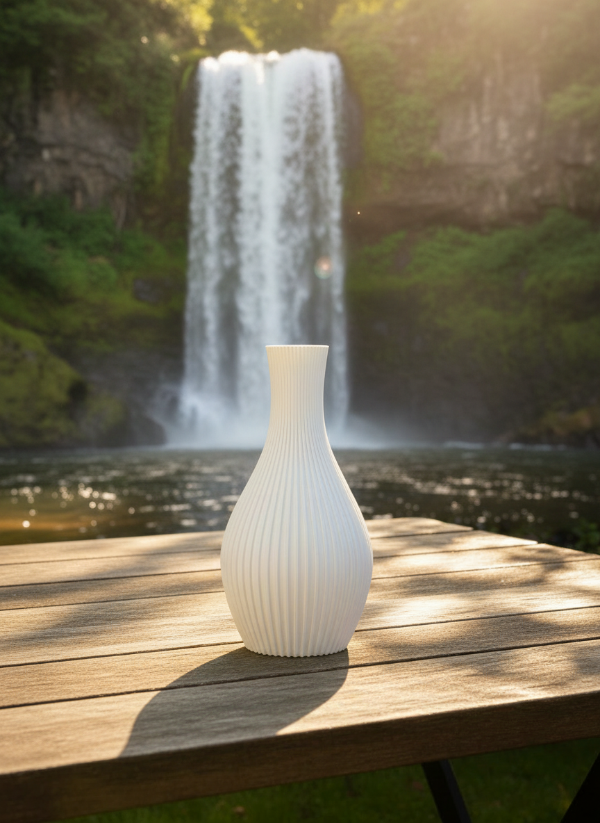 3D Printed Vases Decor Lamp Art - Outdoor Vase "Persephone"