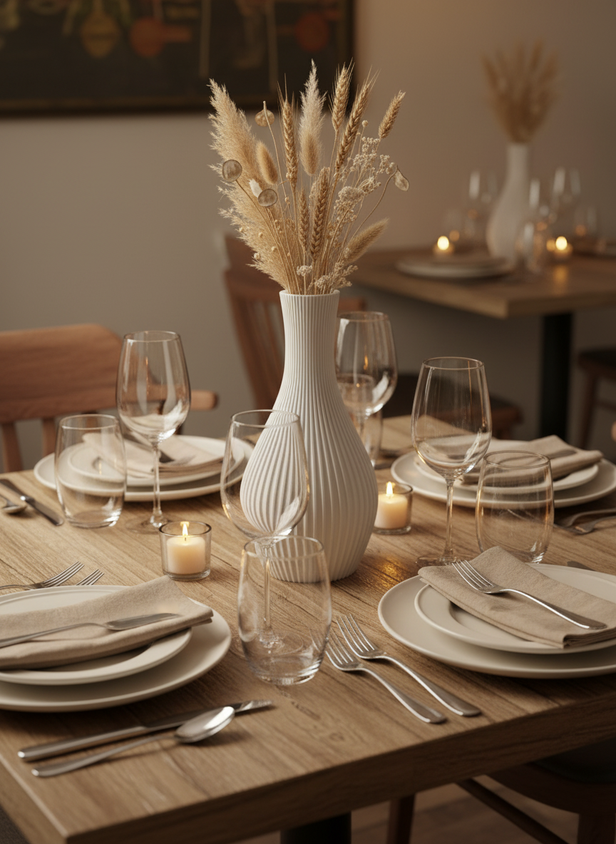 3D Printed Vases Decor Lamp Art - Indoor Vase "Persephone"