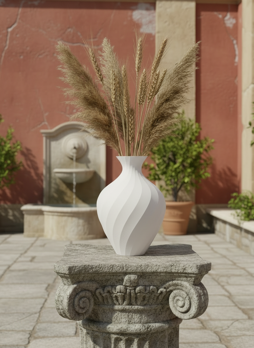 3D Printed Vases Decor Lamp Art - Indoor Vase "Polly"
