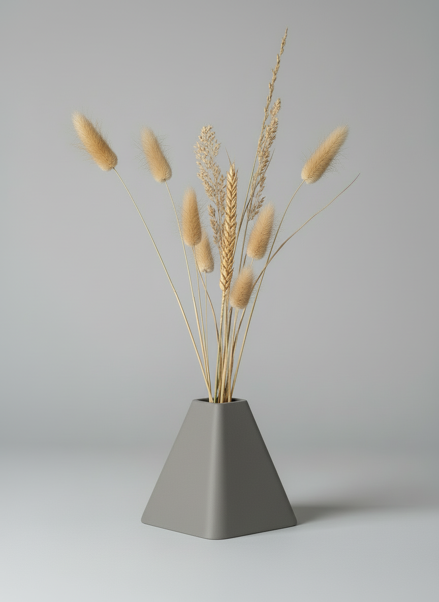 3D Printed Vases Decor Lamp Art - Vase "Pyramid"