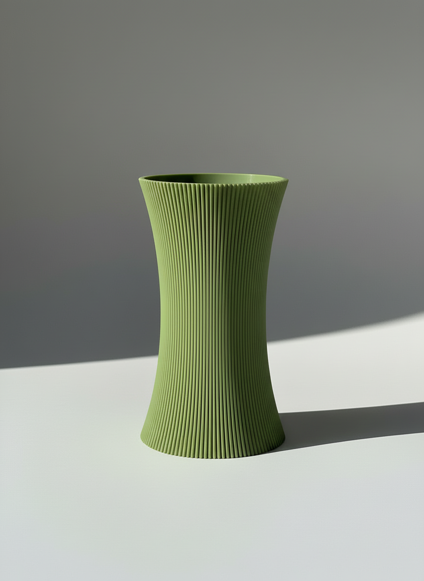 3D Printed Vases Decor Lamp Art - Vase "Reactor"