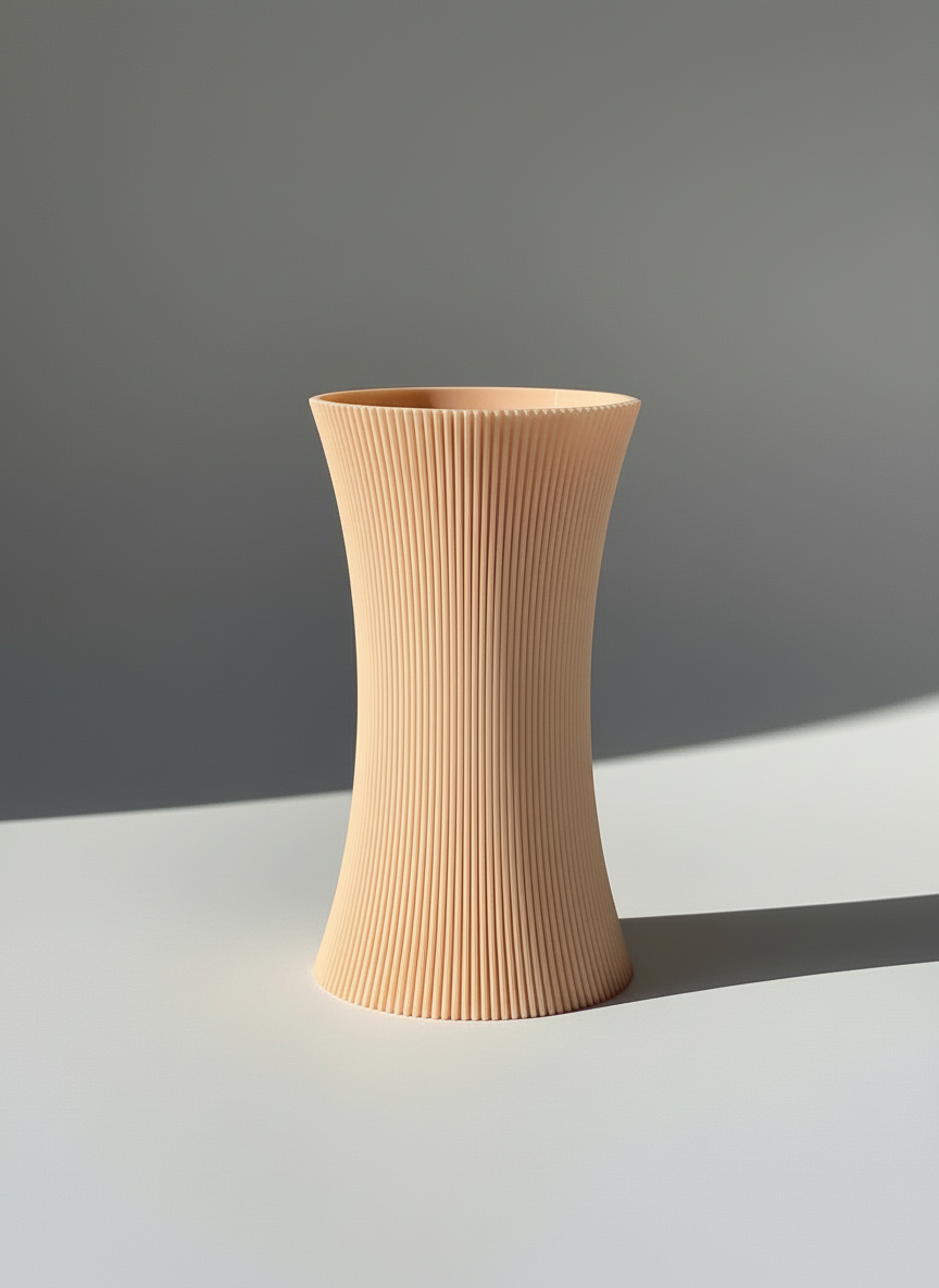 3D Printed Vases Decor Lamp Art - Vase "Reactor"
