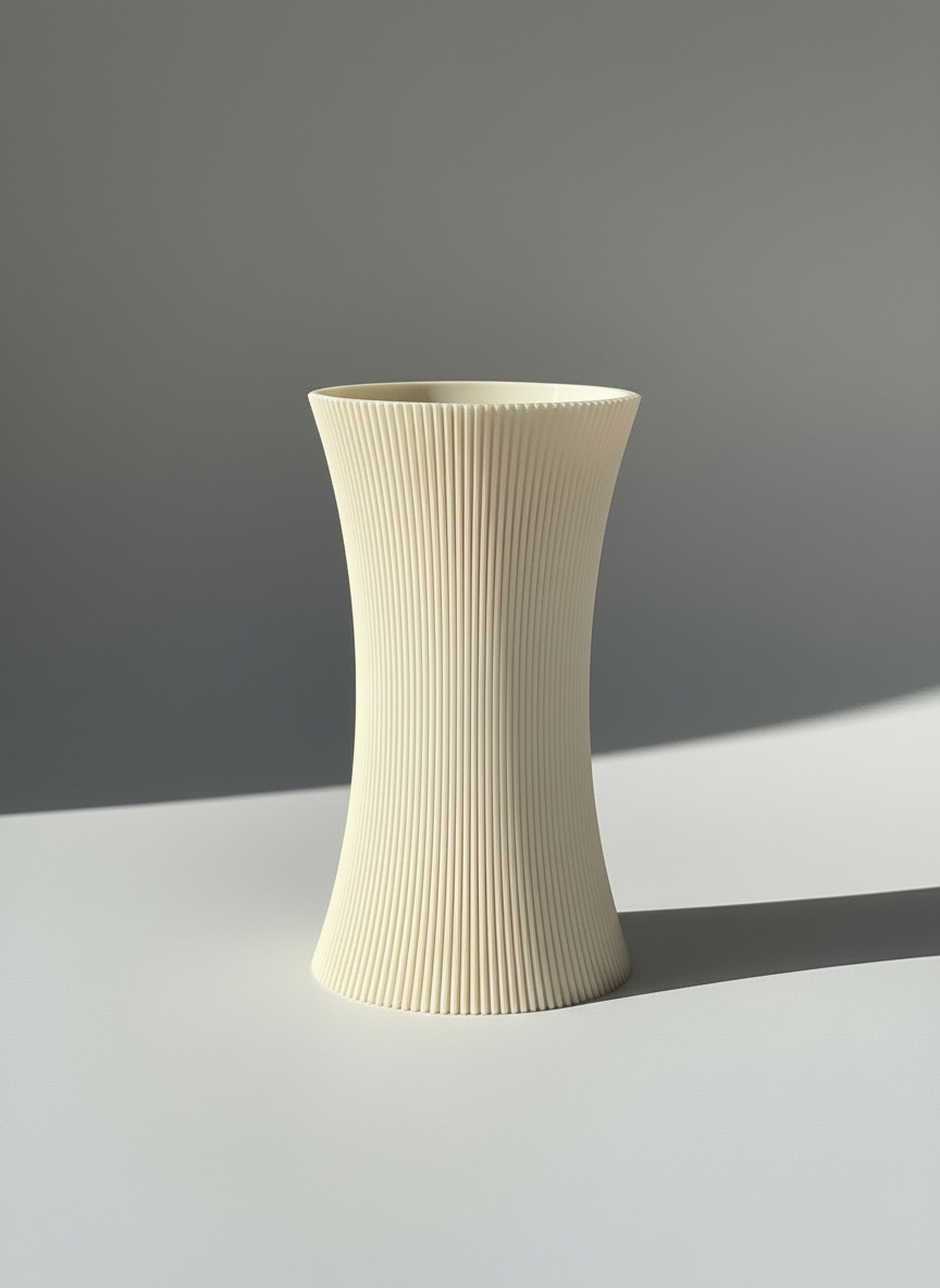 3D Printed Vases Decor Lamp Art - Vase "Reactor"