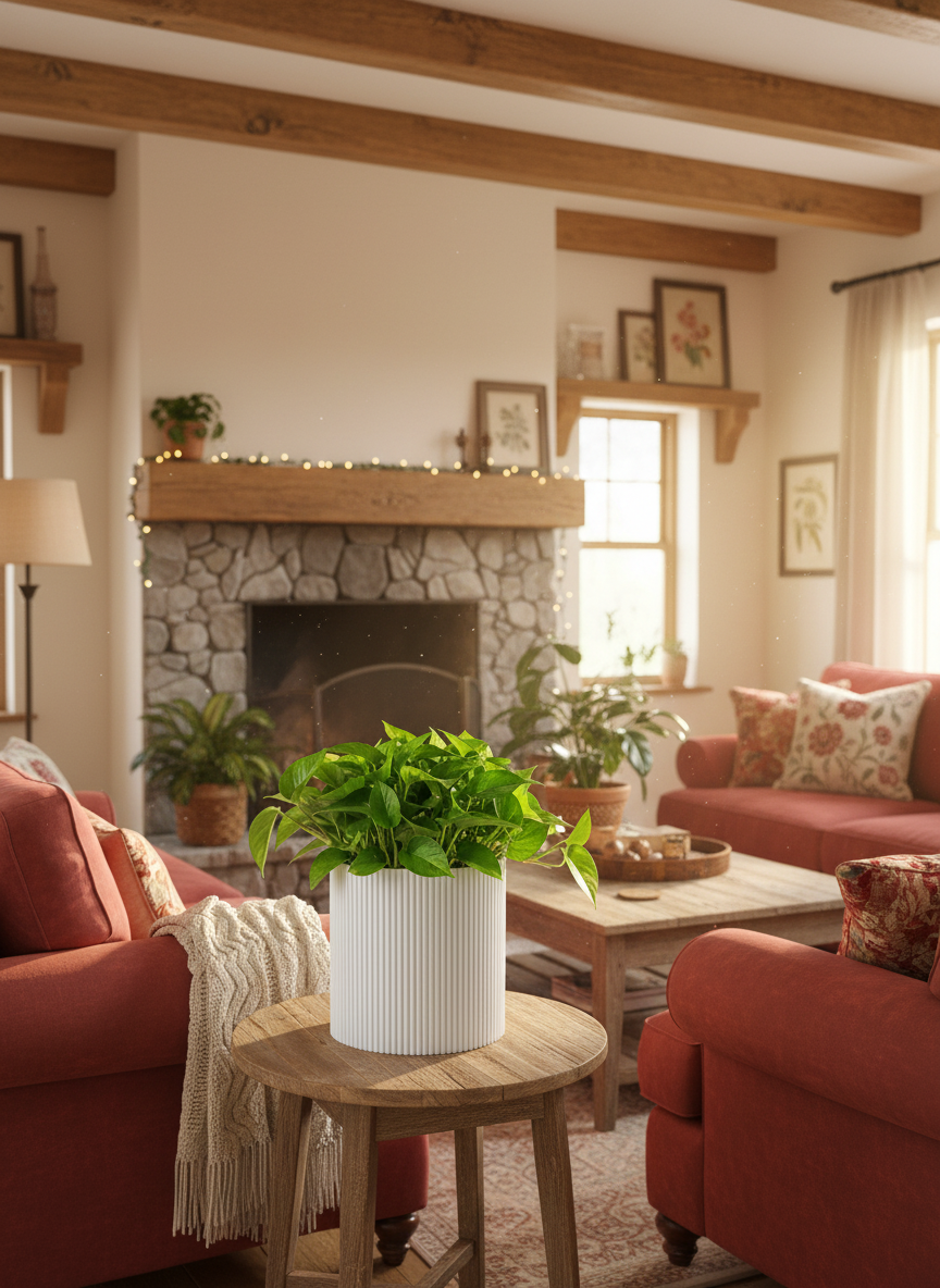 3D Printed Vases Decor Lamp Art - Indoor Vase "Shirinda"