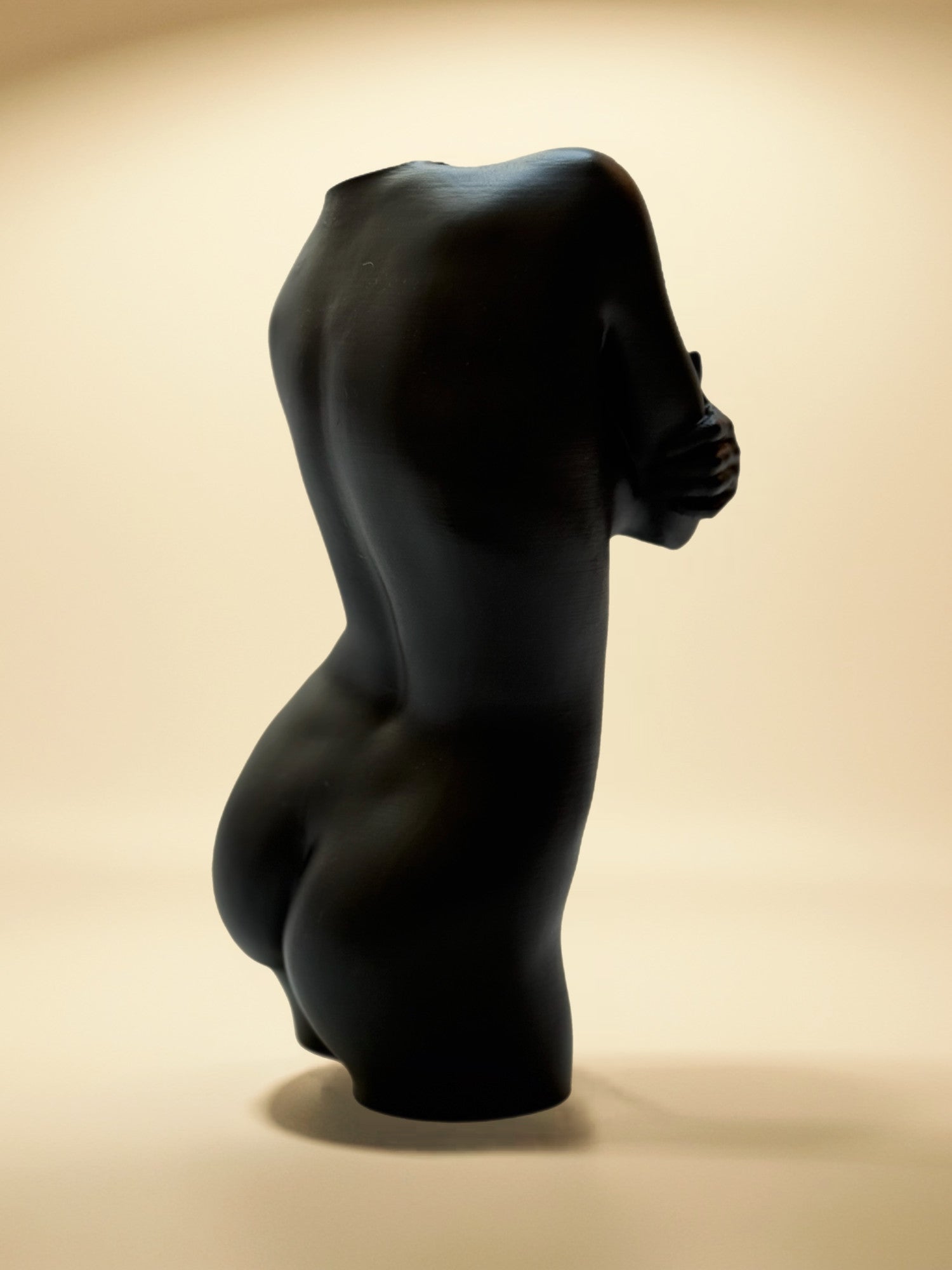 HAND PAINTED: Female Nude Sculpture "Shy Girl"