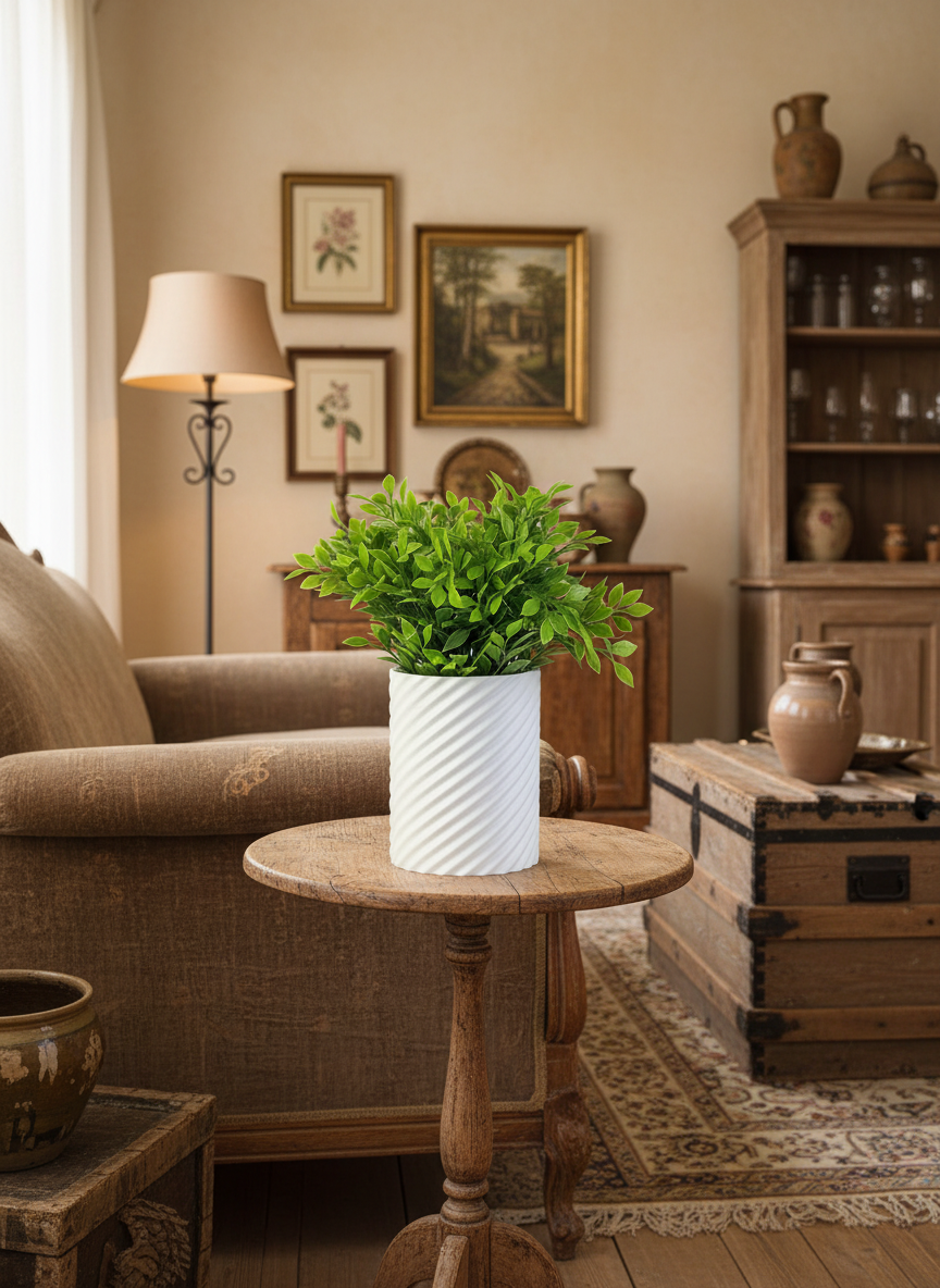 3D Printed Vases Decor Lamp Art - Indoor Vase "Silinda"