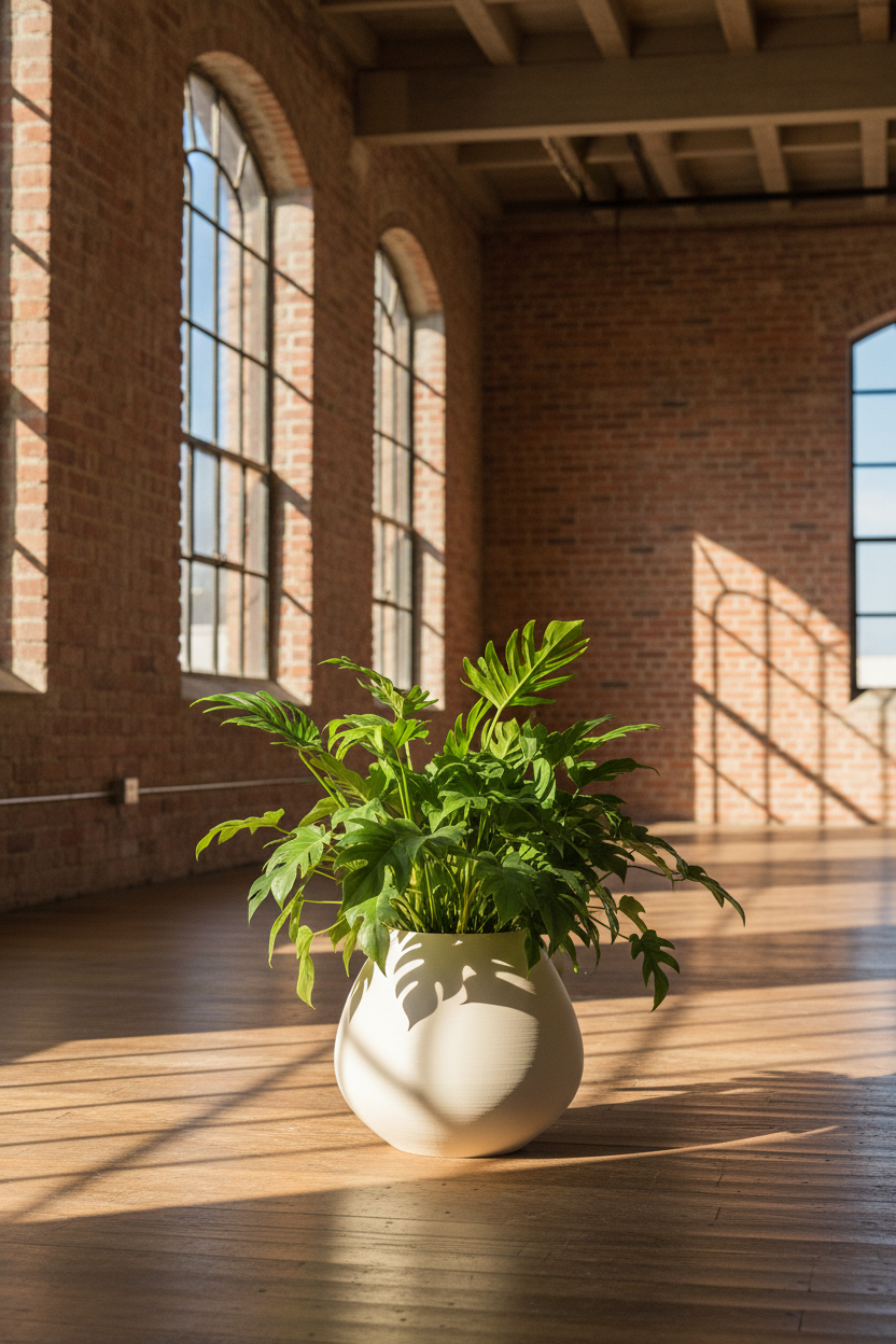 3D Printed Vases Decor Lamp Art - Indoor Planter and Vase "Thalia"